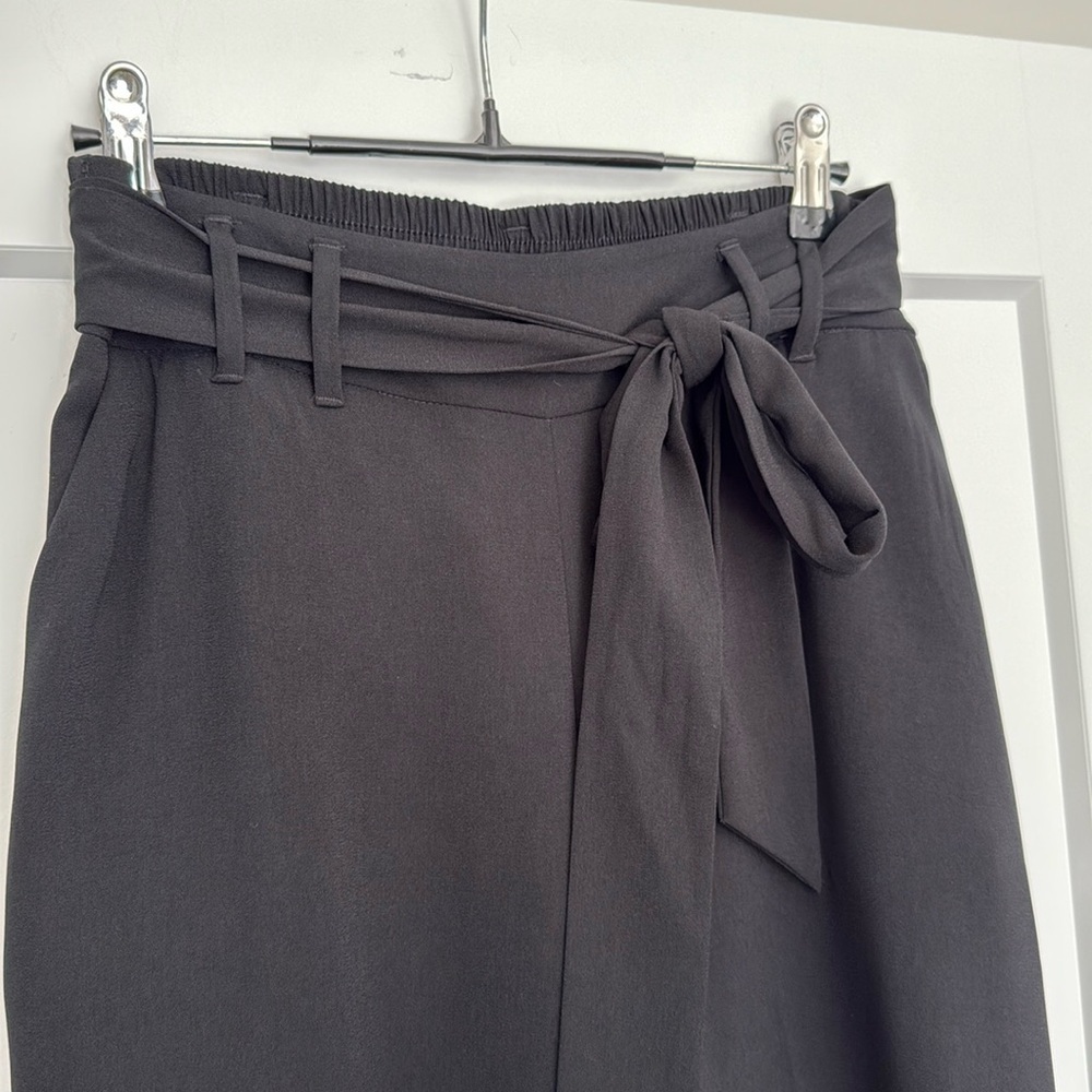 A New Day Paper Bag Waist Pants - Black​​​ - Picture 2 of 3